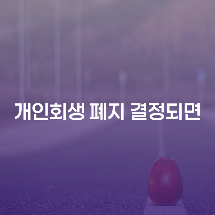 개인회생 폐지 결정되면 어떻게 해야 할까?
